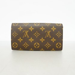 Louis Vuitton Long Wallet Monogram Porto Monnaie Credit M61726 Brown Ladies