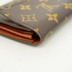 Louis Vuitton Long Wallet Monogram Porto Monnaie Credit M61726 Brown Ladies