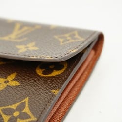 Louis Vuitton Long Wallet Monogram Porto Monnaie Credit M61726 Brown Ladies