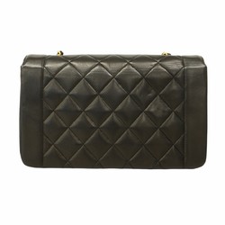 Chanel Shoulder Bag Diana Lambskin Black Women's