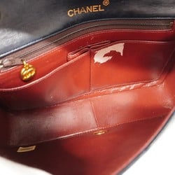 Chanel Shoulder Bag Matelasse Lambskin Navy Women's