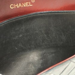 Chanel Shoulder Bag Matelasse Lambskin Black Women's