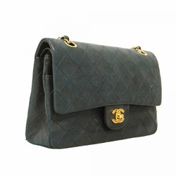 Chanel Shoulder Bag Matelasse Lambskin Black Women's