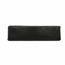 Chanel Shoulder Bag Matelasse Lambskin Black Women's