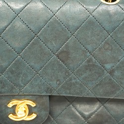 Chanel Shoulder Bag Matelasse Lambskin Black Women's