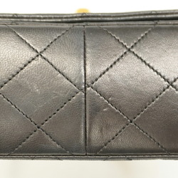 Chanel Shoulder Bag Matelasse Lambskin Black Women's