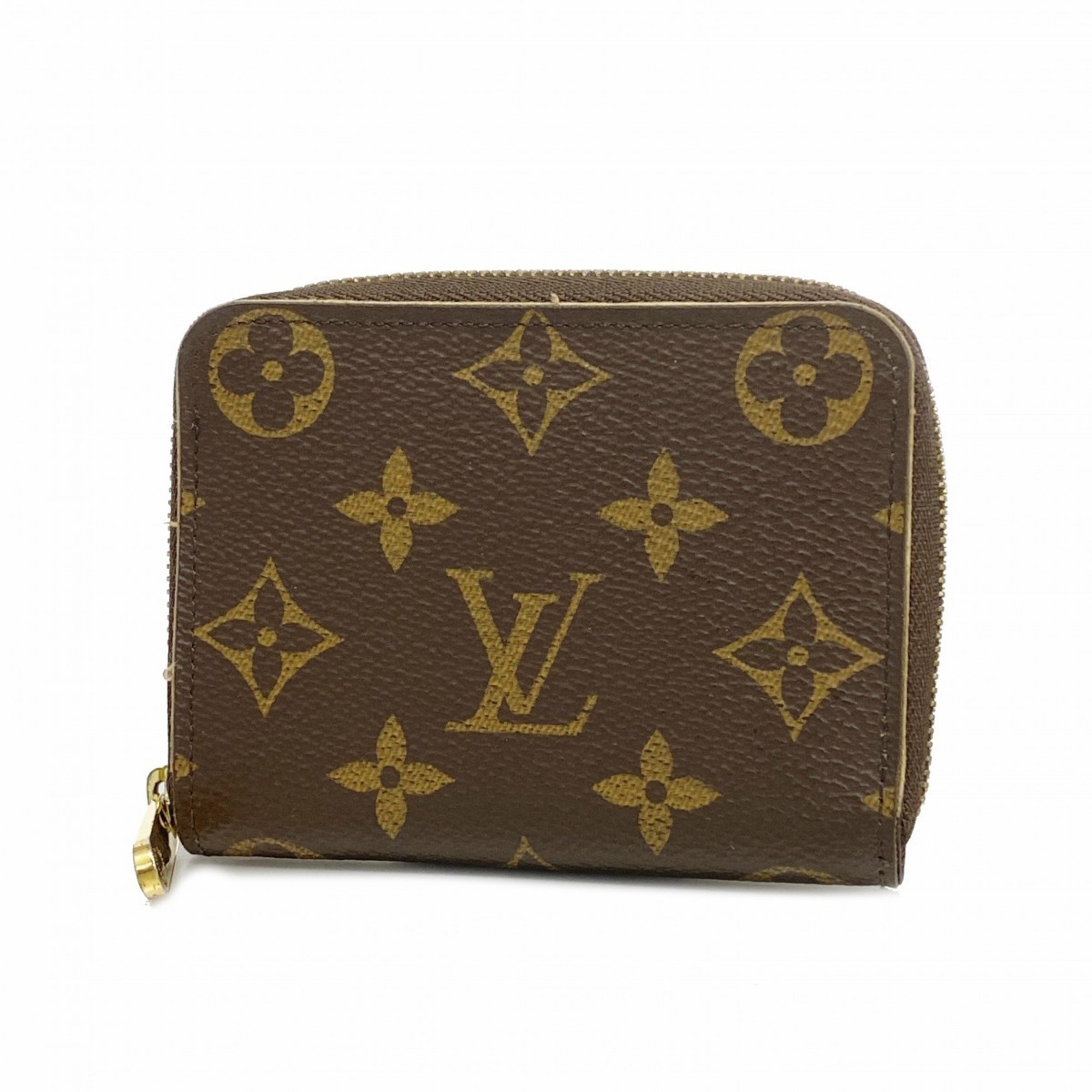 Louis Vuitton Wallets & Coin Cases Monogram Zippy Purse M60067 Brown Men's Women's