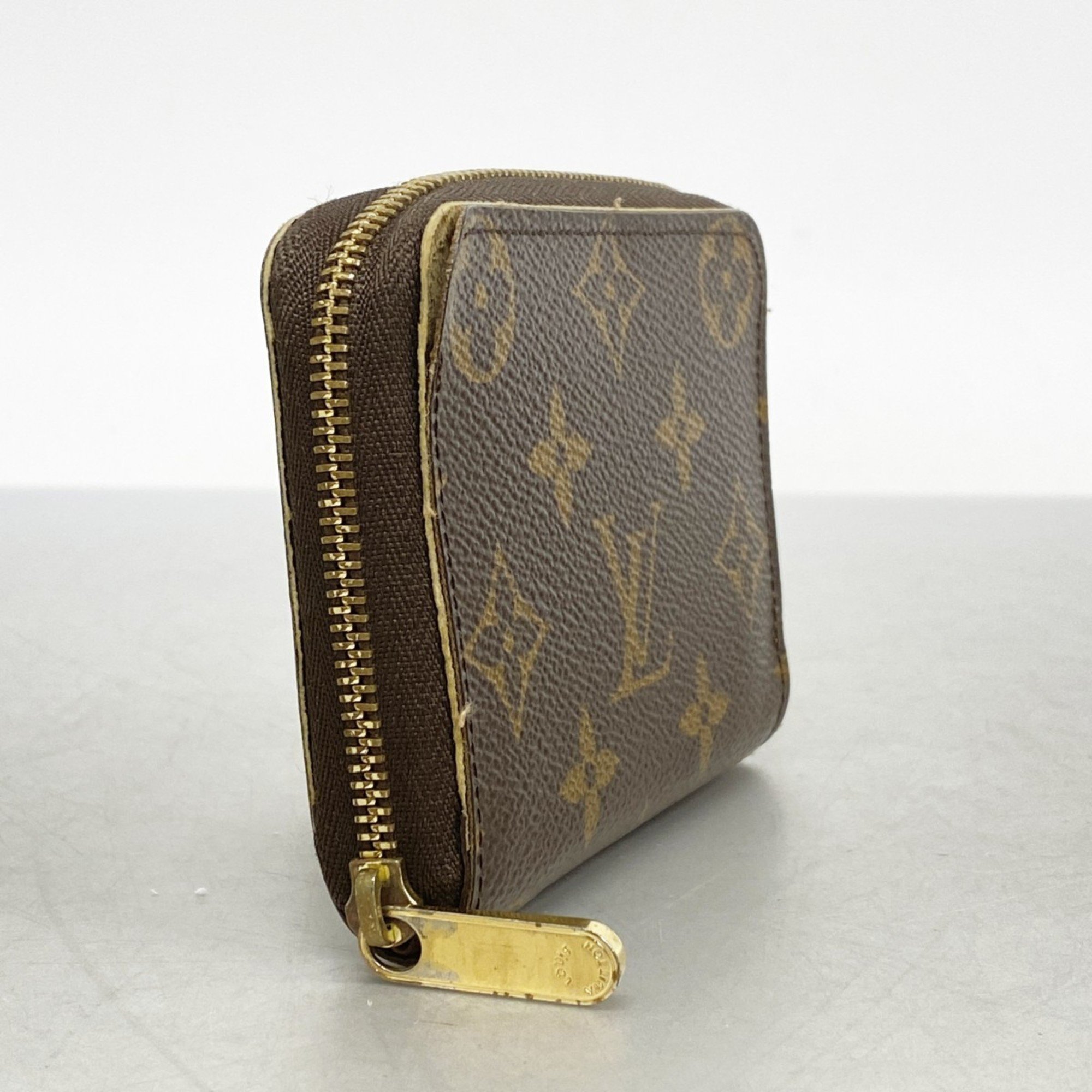 Louis Vuitton Wallets & Coin Cases Monogram Zippy Purse M60067 Brown Men's Women's