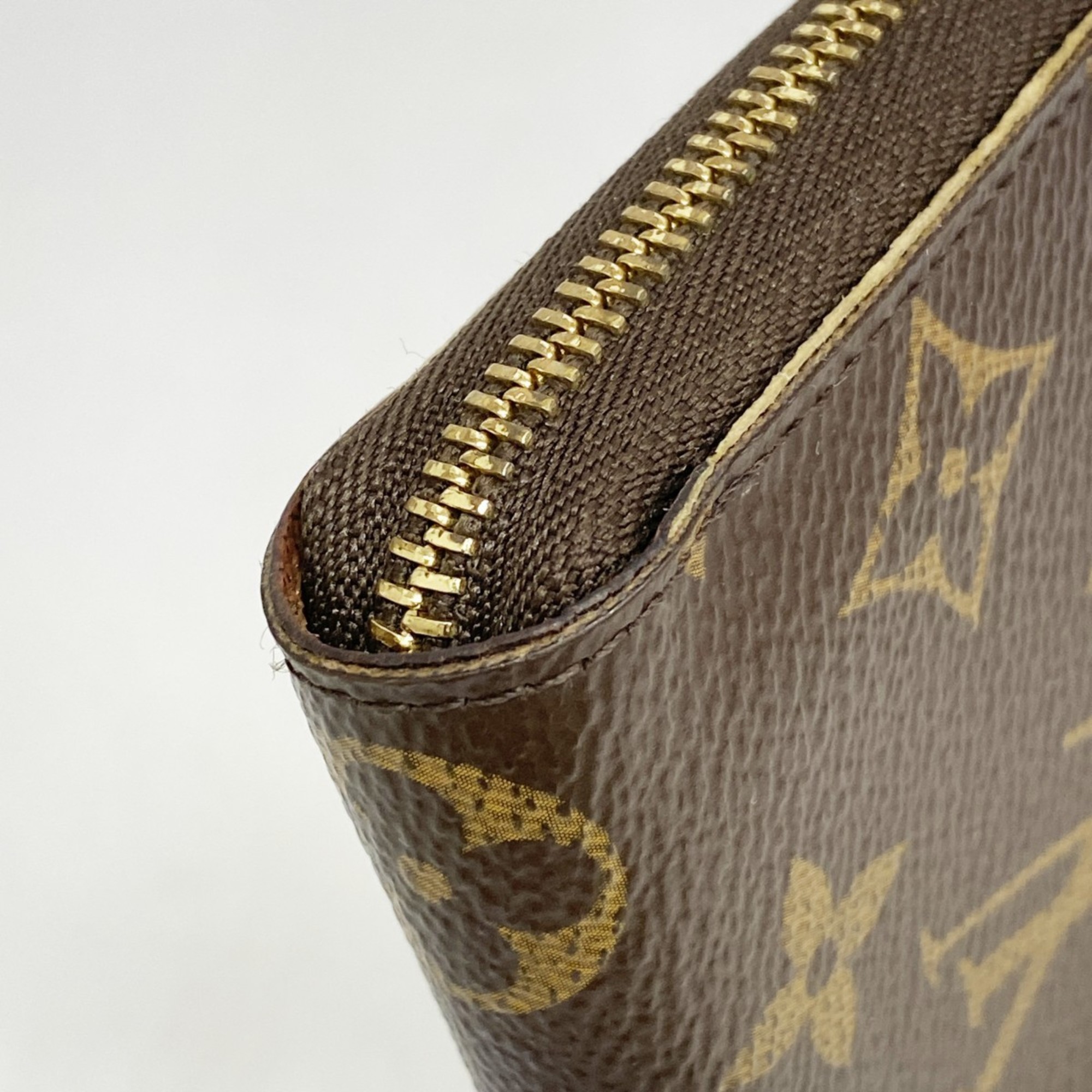 Louis Vuitton Wallets & Coin Cases Monogram Zippy Purse M60067 Brown Men's Women's