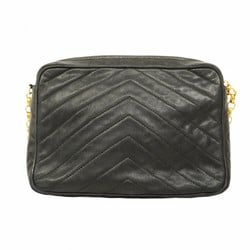 Chanel Shoulder Bag V Stitch Brilliant Lambskin Black Women's