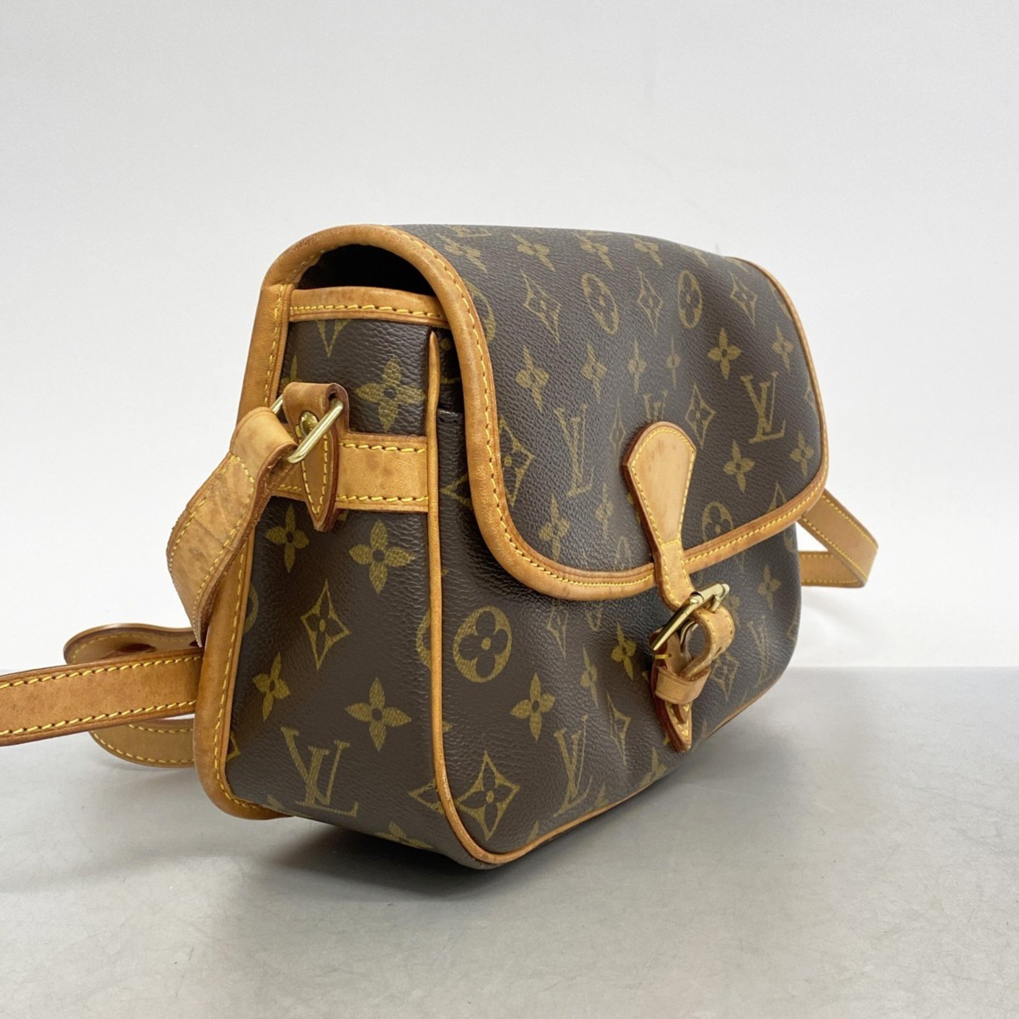 Louis Vuitton Shoulder Bag Monogram Sologne M42250 Brown