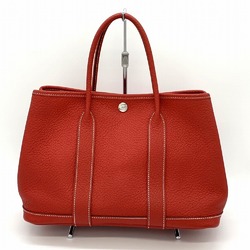 HERMES Garden TPM Handbag Negonda Red Women's