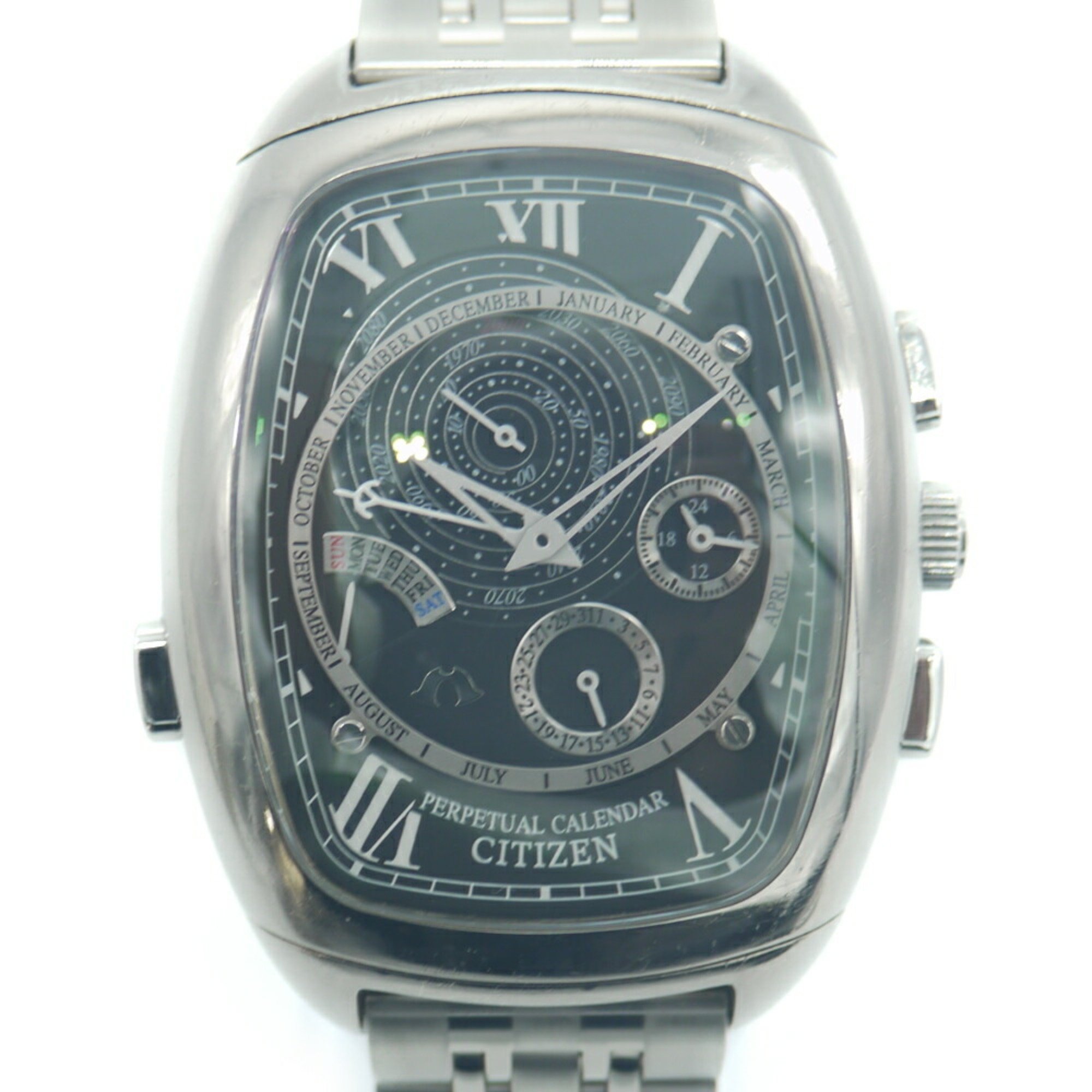 CITIZEN Campanola Perpetual Calendar 6702-T003478 Triple Small Second Wristwatch