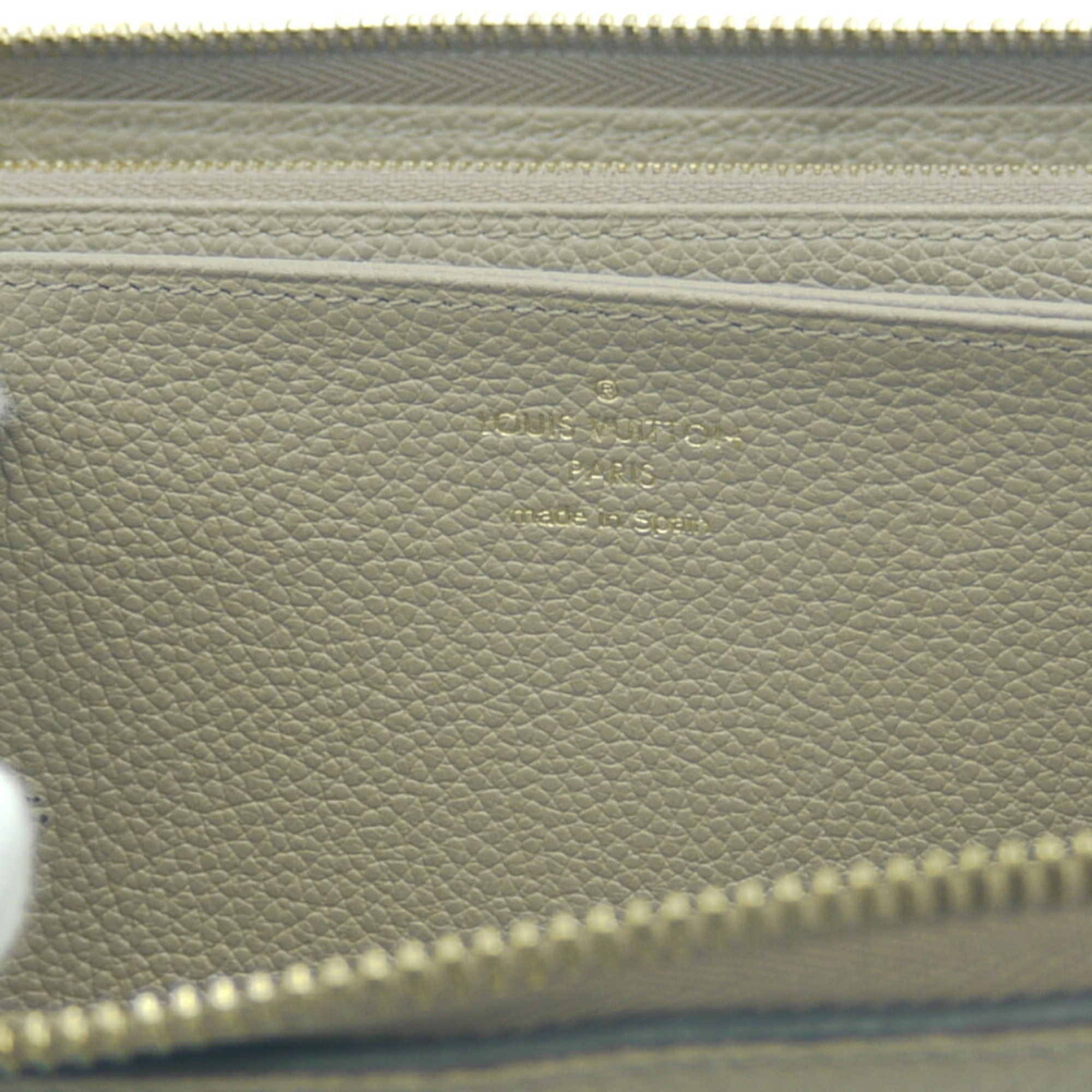 LOUIS VUITTON Louis Vuitton Zippy Wallet Monogram Empreinte Long Tourterelle Creme M69794