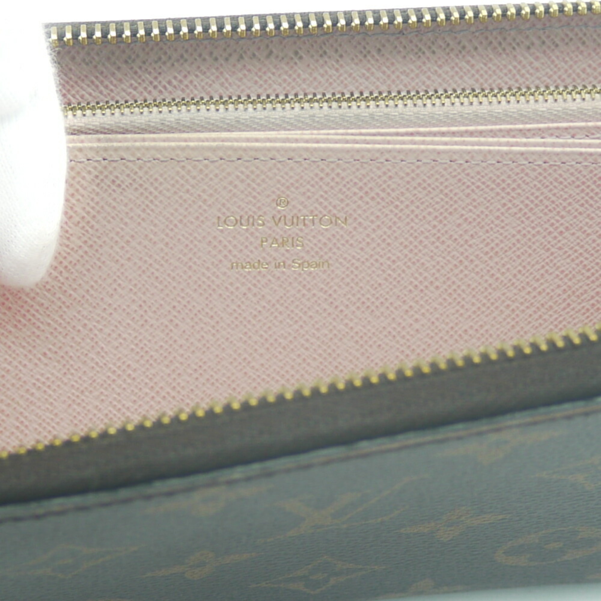 LOUIS VUITTON Louis Vuitton Zippy Wallet Monogram Rose Ballerine Long M41894