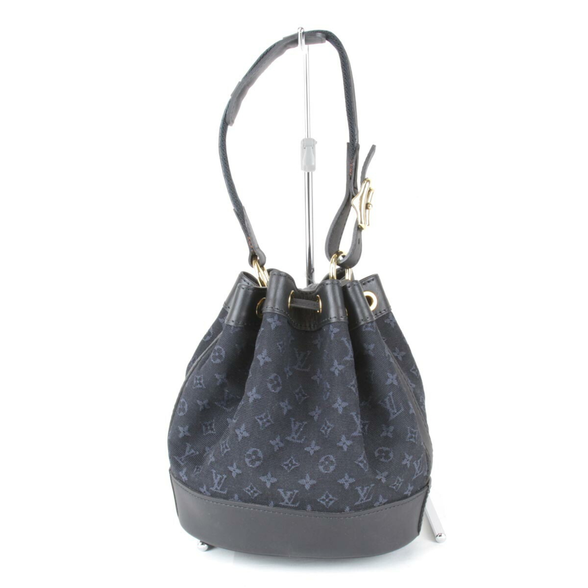 LOUIS VUITTON Louis Vuitton Noelie M92687 Shoulder Bag Monogram Canvas Navy Women's