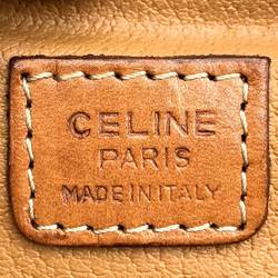 CELINE Clutch bag, second pouch, macadam, brown leather, women's