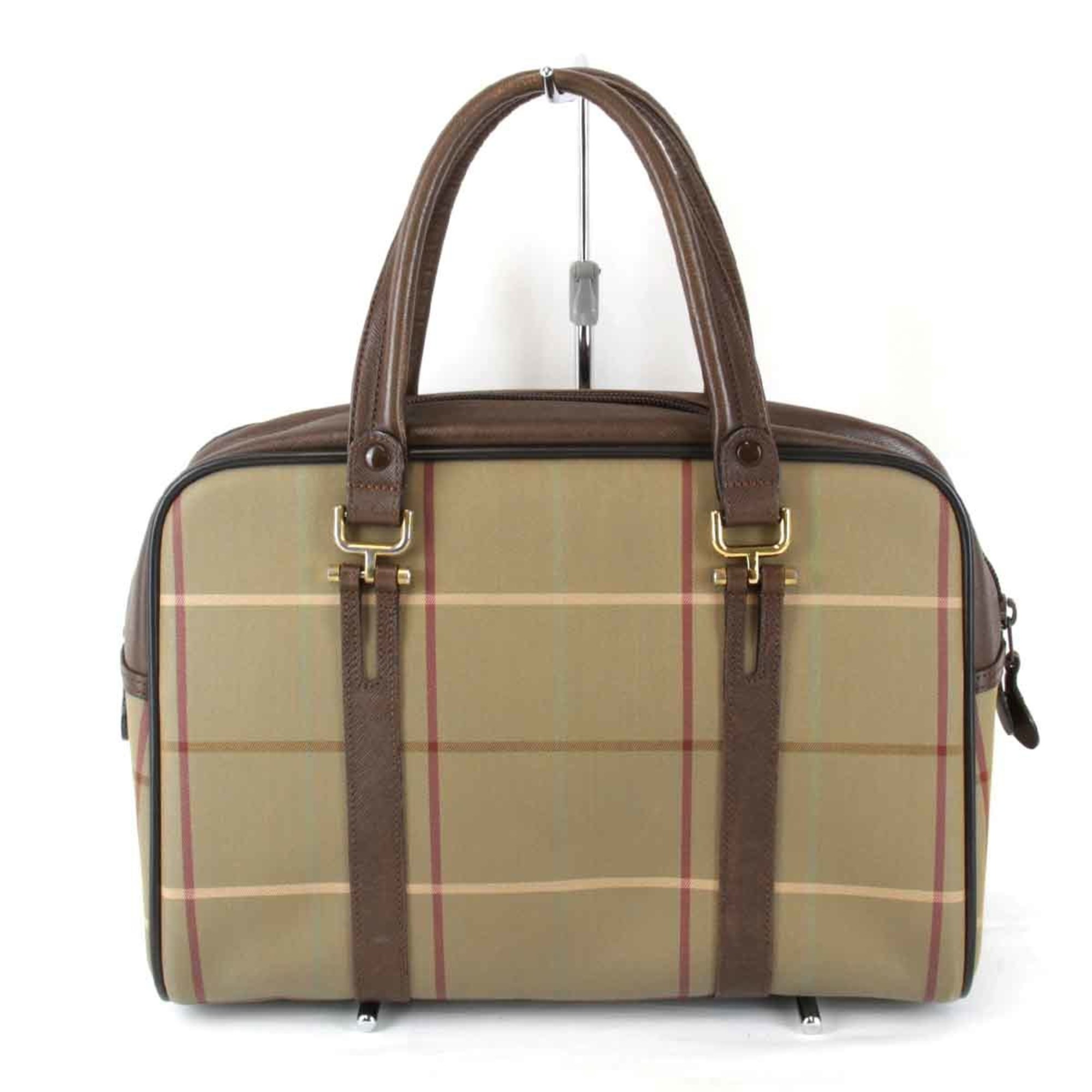 BURBERRY Burberry Handbag Canvas Brown Women's