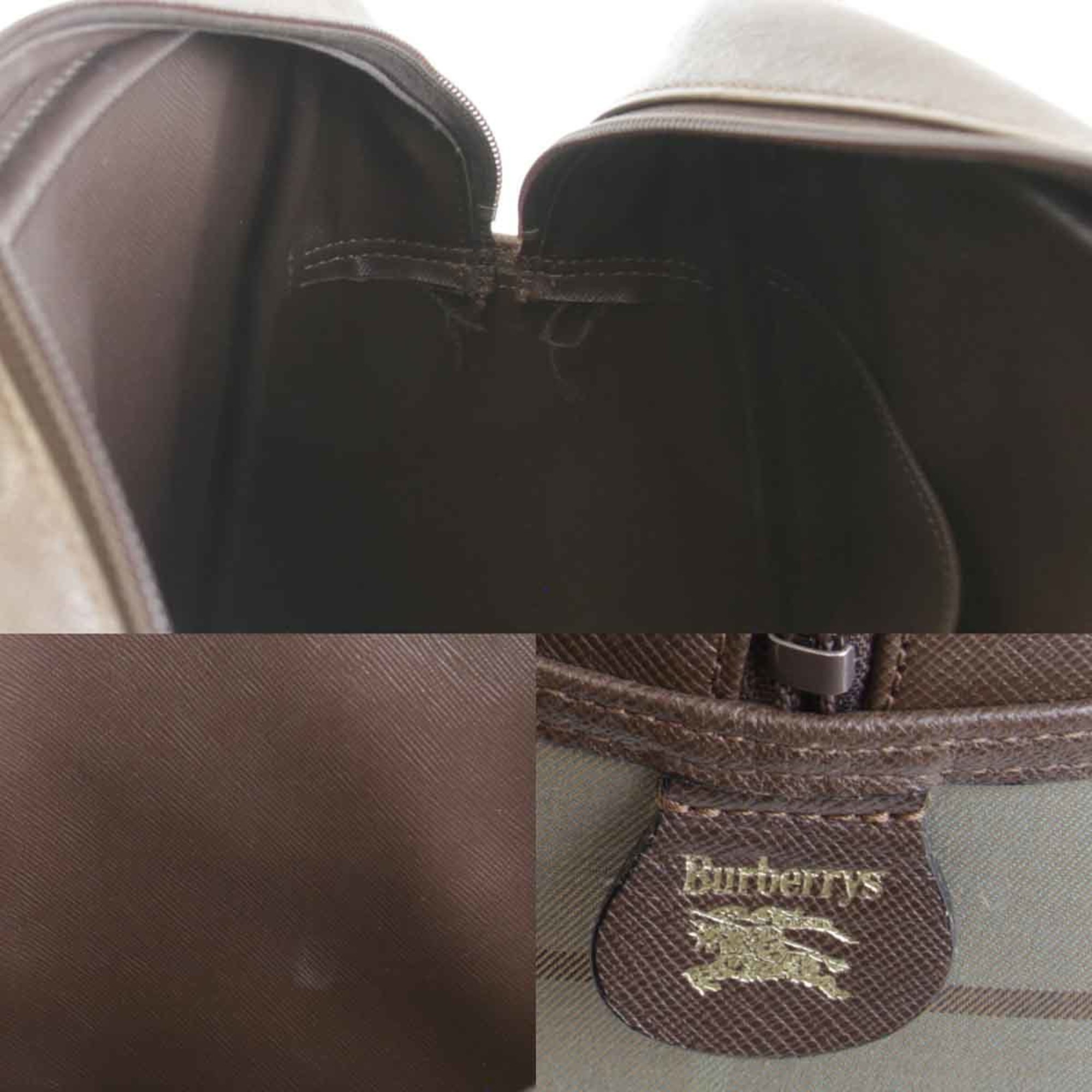 BURBERRY Burberry Handbag Canvas Brown Women's