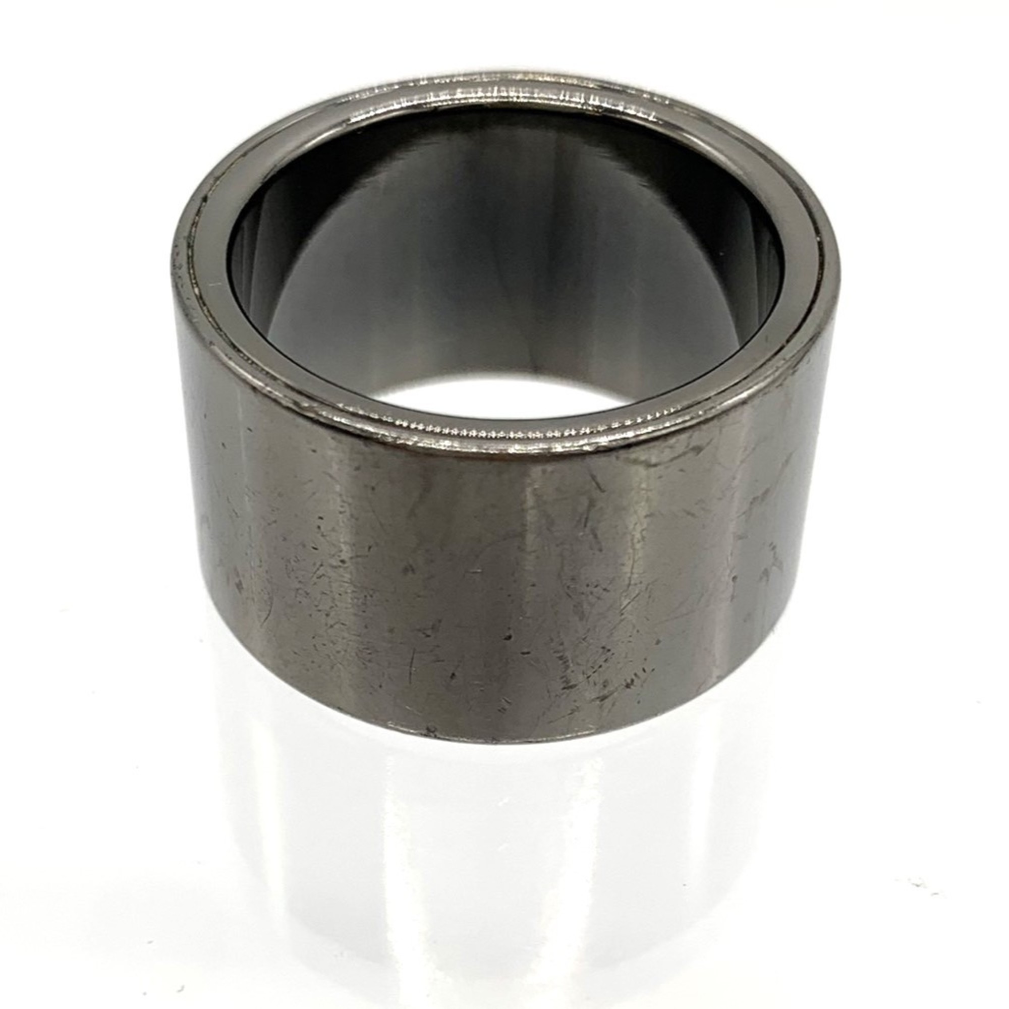 LOUIS VUITTON Louis Vuitton Berg Cape Town Ring, Size 23, L, Wood, Gunmetal, Metal, Black, Silver, Men's