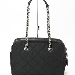 PRADA Quilted Chain Shoulder Boston Bag 1BB903 Nylon Nero (Black) S-156784