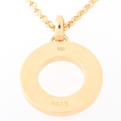 CELINE Circle Necklace Diamond 2P K18YG 42cm E-156485