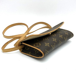 LOUIS VUITTON Louis Vuitton Pochette Twin PM Shoulder Bag Monogram Canvas Brown M51854 Women's