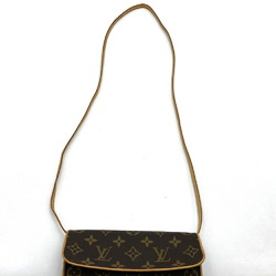 LOUIS VUITTON Louis Vuitton Pochette Twin PM Shoulder Bag Monogram Canvas Brown M51854 Women's