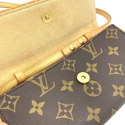 LOUIS VUITTON Louis Vuitton Pochette Twin PM Shoulder Bag Monogram Canvas Brown M51854 Women's