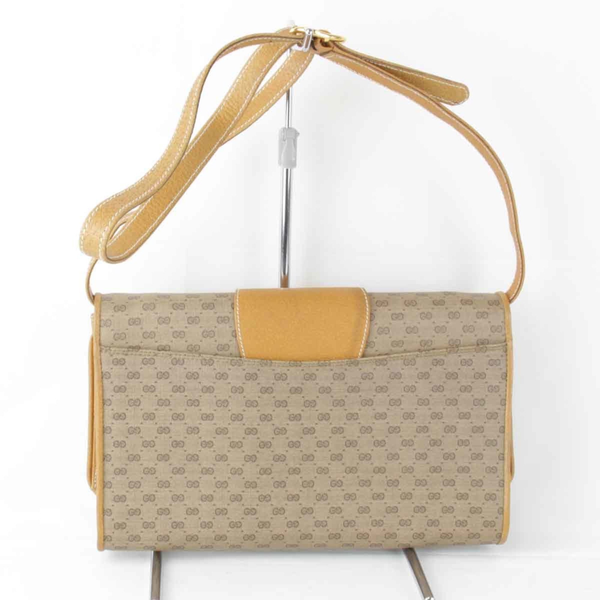 GUCCI 89.02.050 Shoulder Bag Beige Women's