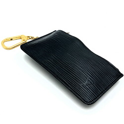 LOUIS VUITTON M63802 Pochette Cle Coin Case, Black, Epi Leather, Men's, Women's