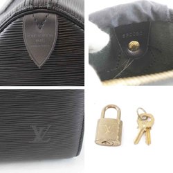 LOUIS VUITTON Louis Vuitton Speedy 35 M42992 Handbag Epi Leather Black Women's