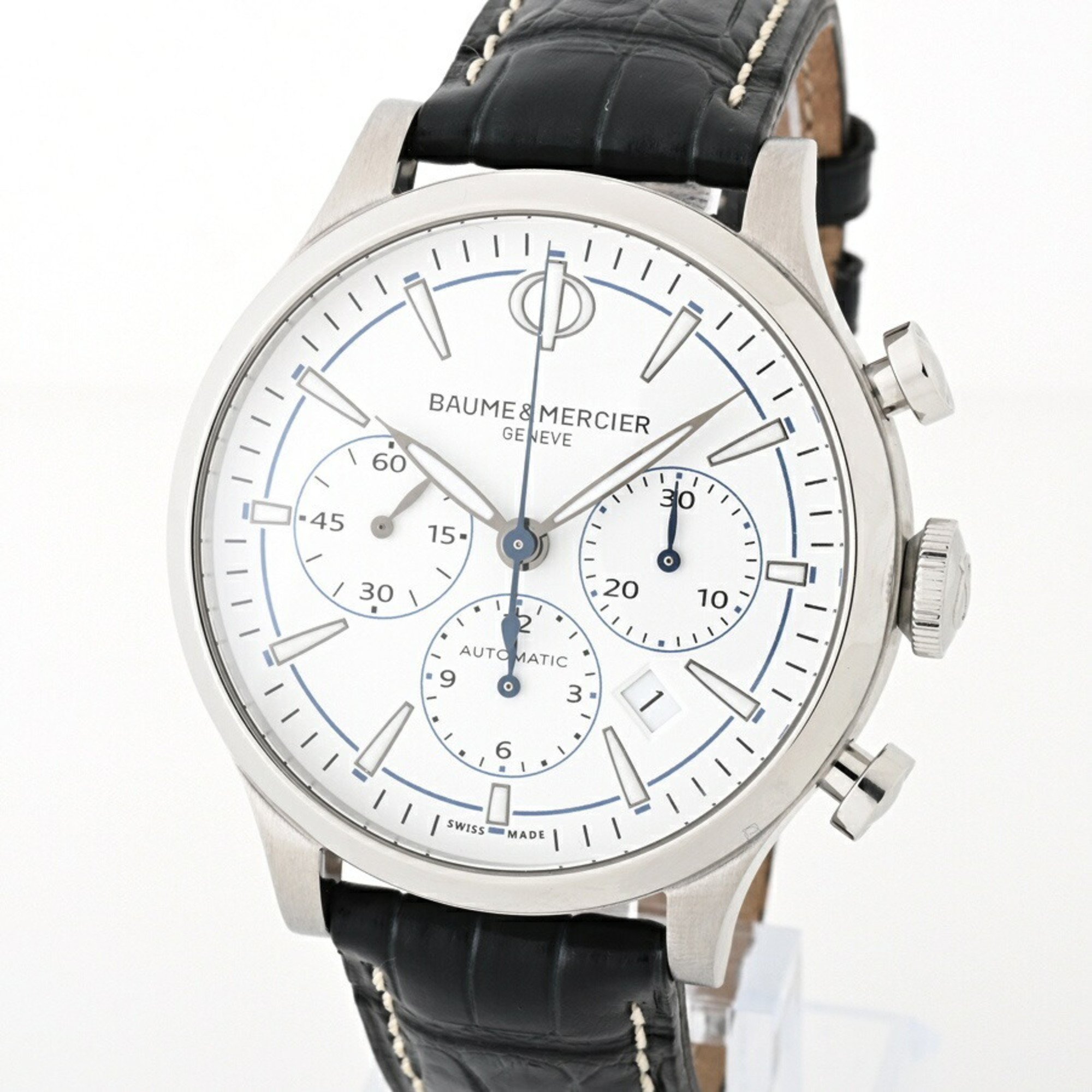 Baume & Mercier Capeland 50th Anniversary of Japan's Landing Model M0A10437 White Automatic Watch A-156739