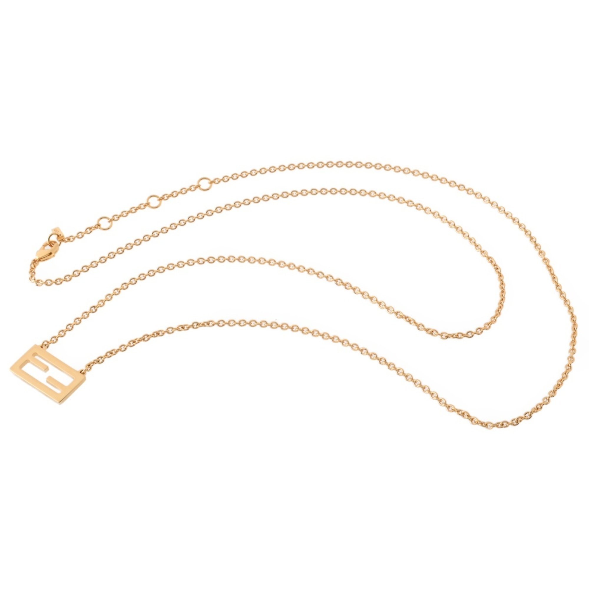 FENDI Forever Fendi Necklace 8AH591 Metal Gold S-156454