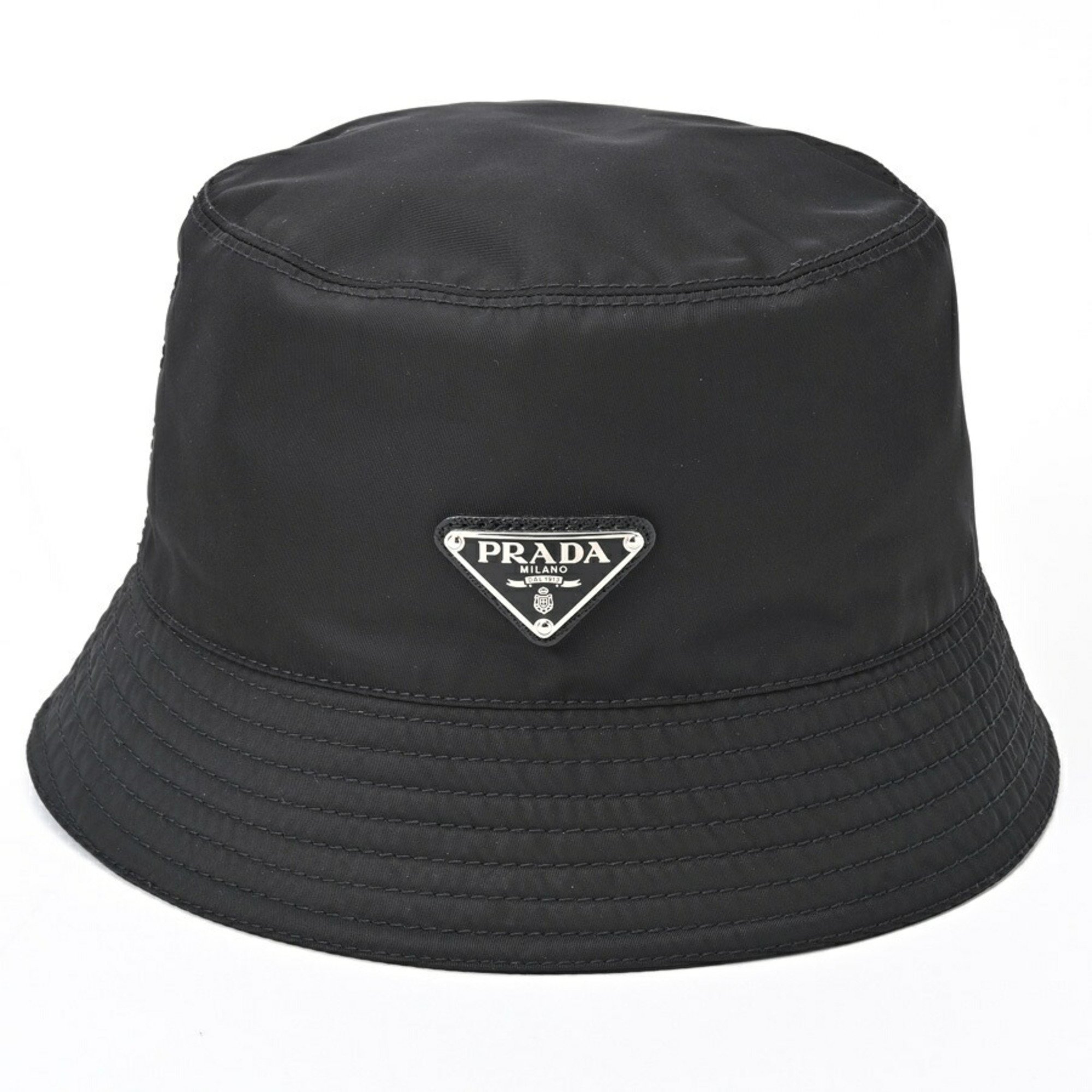 PRADA Re-Nylon Triangle Bucket Hat 2HC137 Nylon # M S-156609