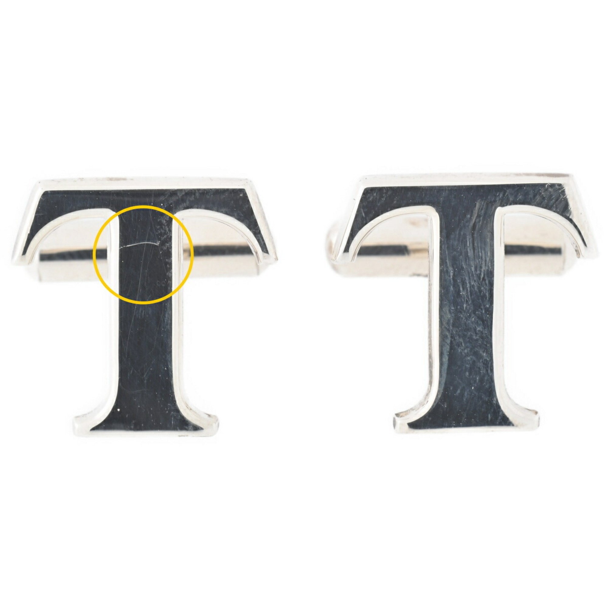 Tiffany TIFFANY Cufflinks Sv.925 TOYOTA Collaboration Alphabet "T" A-156436