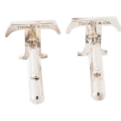 Tiffany TIFFANY Cufflinks Sv.925 TOYOTA Collaboration Alphabet "T" A-156436