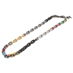 LOUIS VUITTONLV Paradise Necklace Chain Monogram M00891 Metal Multicolor Rainbow L-156680