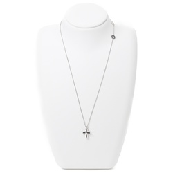 BVLGARI Latin Cross Necklace Pt950 1 Diamond 46.0cm A-156431