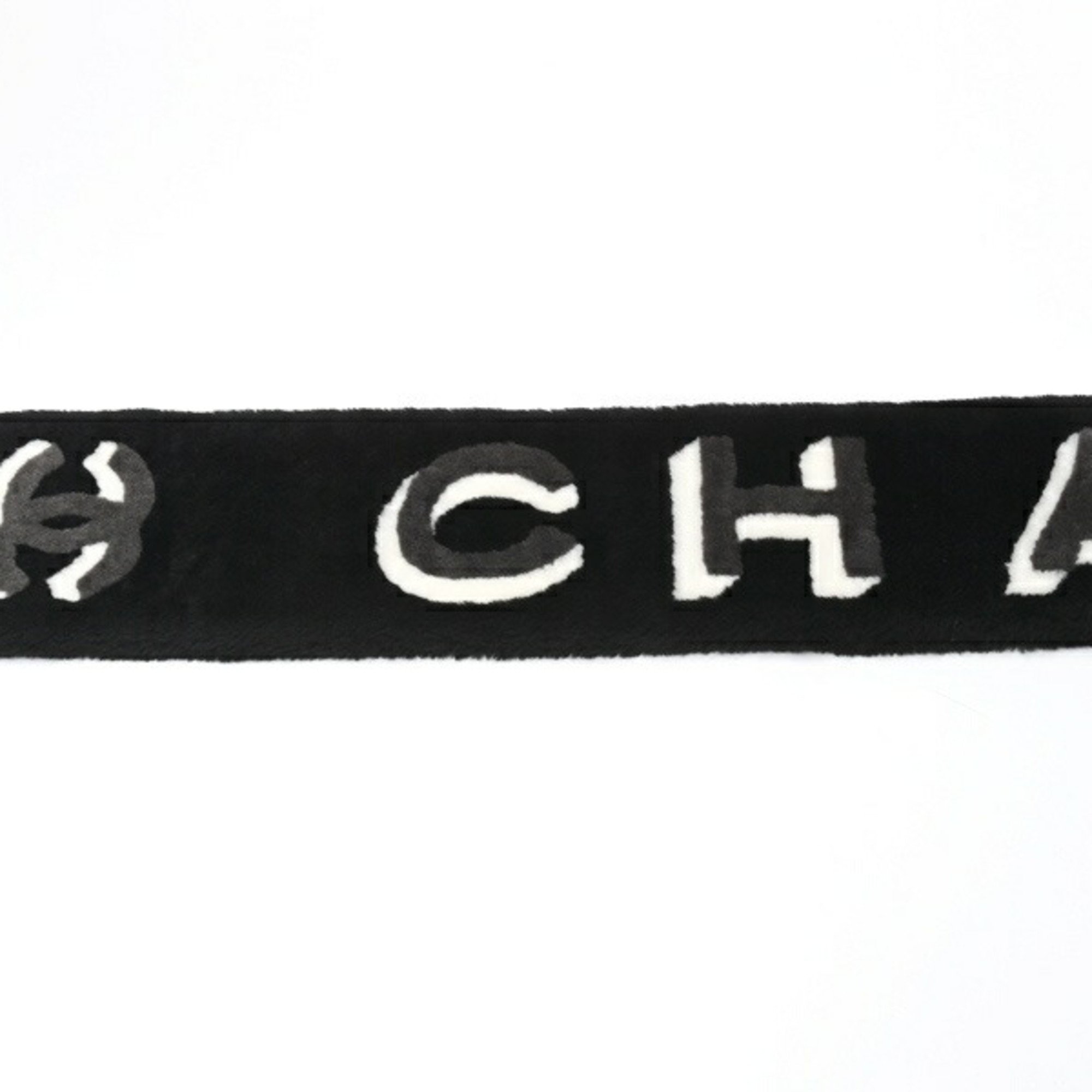 CHANEL Coco Mark Mouton Scarf AA7074B04052 Cashmere Black B-156338