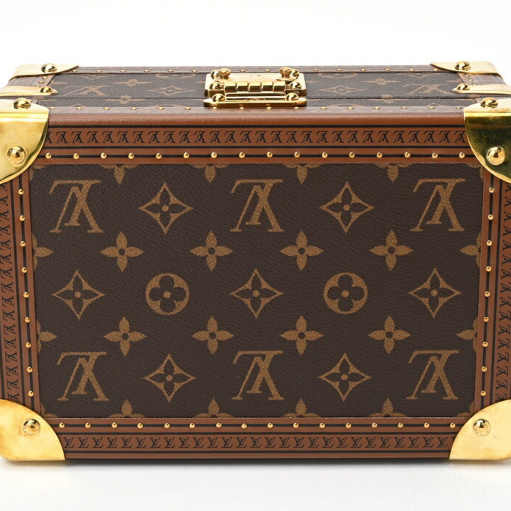 Louis Vuitton LOUIS VUITTON Coffret Tresor 24 Case Trunk M47023 Monogram Red S-156742