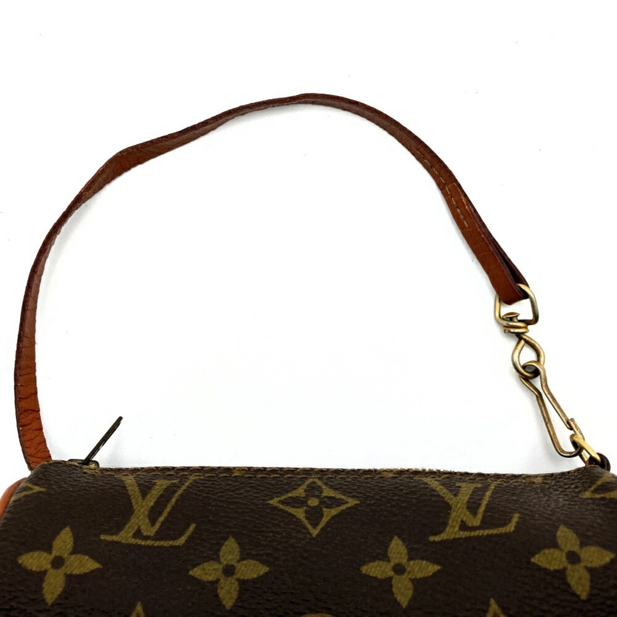 LOUIS VUITTON Louis Vuitton Papillon (old) pouch only bag brown monogram canvas ladies