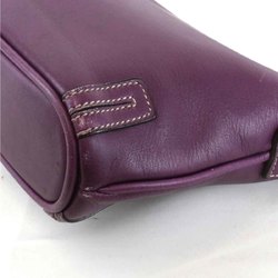 BURBERRY Burberry Shoulder Bag Leather Purple Women's