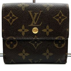 LOUIS VUITTON M61654 Portefeuille Elise Bi-fold Wallet Brown Monogram Canvas Men's Women's