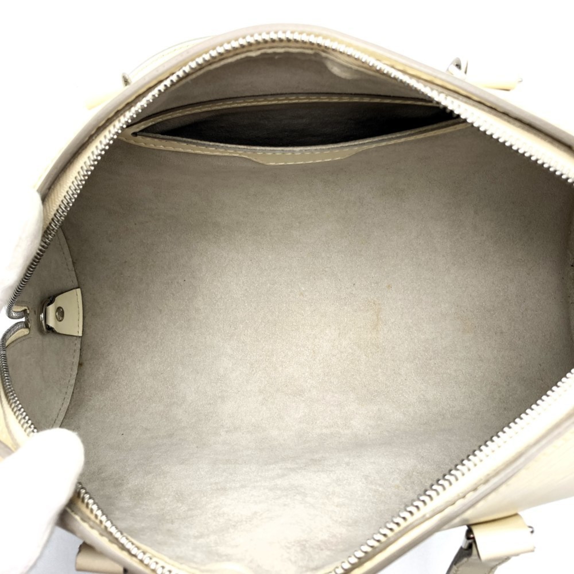 LOUIS VUITTON M5286J Epi Suffro Shoulder Bag Handbag Horizontal White Leather Women's