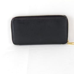 LOUIS VUITTON Louis Vuitton Portefeuille Iena Zippy Wallet M58281 Leather Black Women's