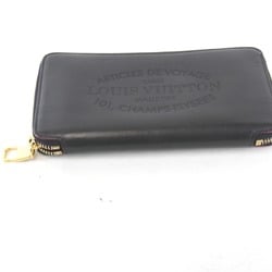 LOUIS VUITTON Louis Vuitton Portefeuille Iena Zippy Wallet M58281 Leather Black Women's