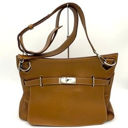 HERMES Hermes Gypsiere 34 Shoulder Bag Taurillon Clemence Brown Women's