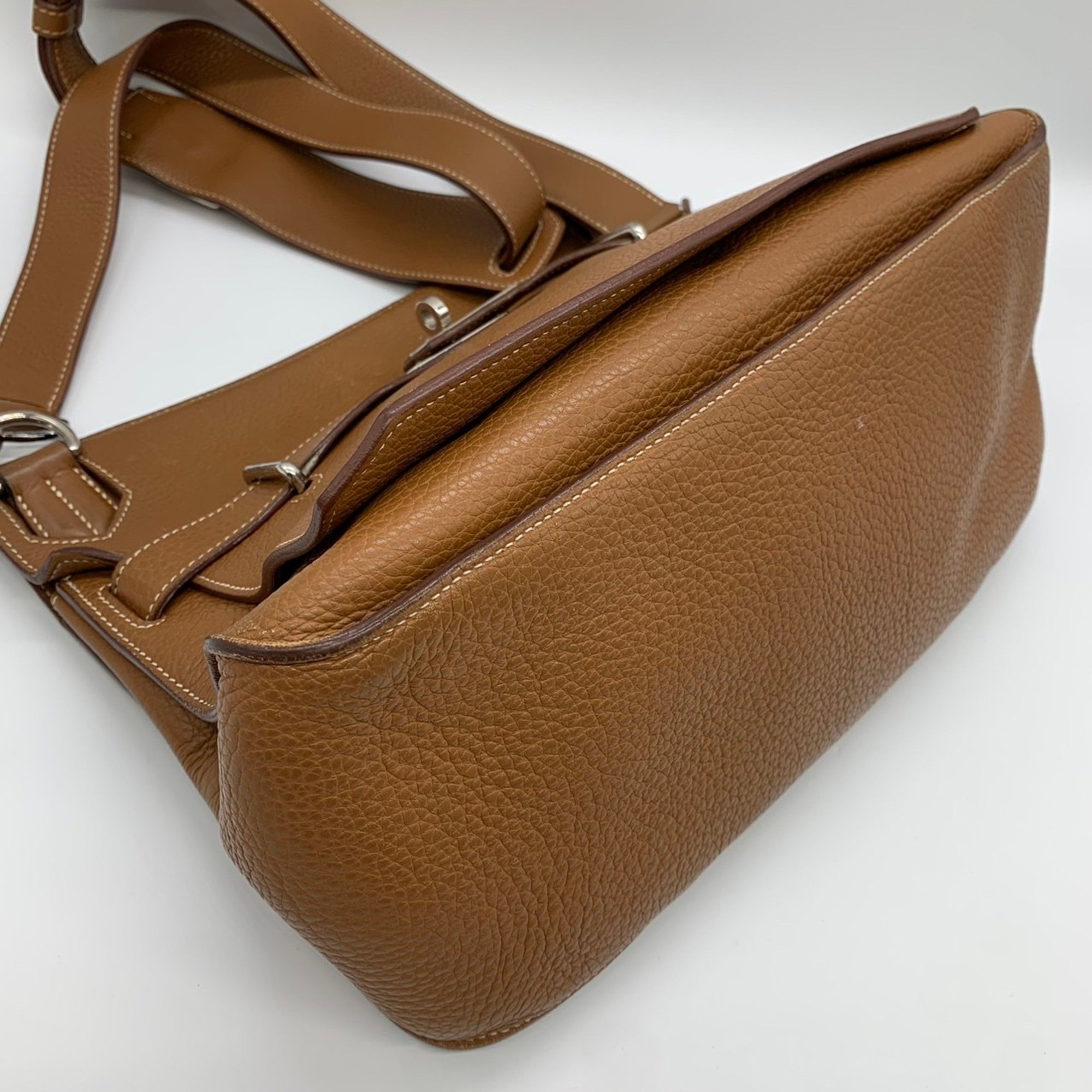 HERMES Hermes Gypsiere 34 Shoulder Bag Taurillon Clemence Brown Women's