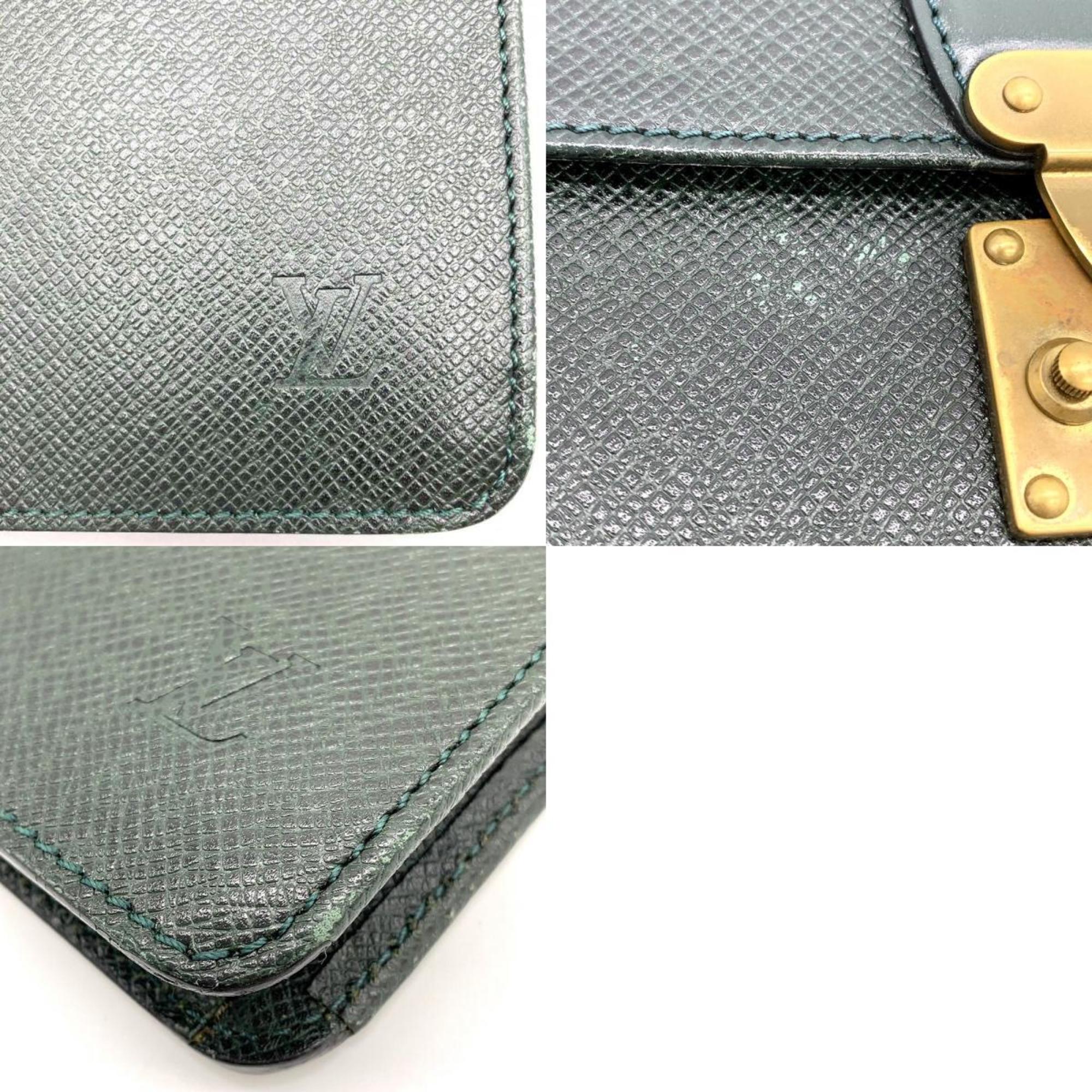 LOUIS VUITTON Louis Vuitton Pochette Clado Second Bag Clutch Epi Leather Green M30194 Men's